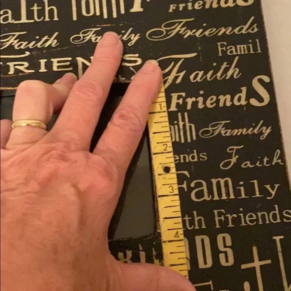 Friends Family Faith Wooden Picture Frame 4x4 - Picture 8 of 8